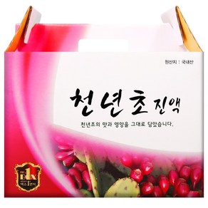 건강중심 국산 천년초 즙 진액, 60개, 100ml