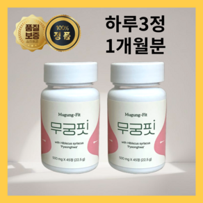 [정품]무궁핏 정 무궁화 평화 22.5g 500mg, 45정, 2박스