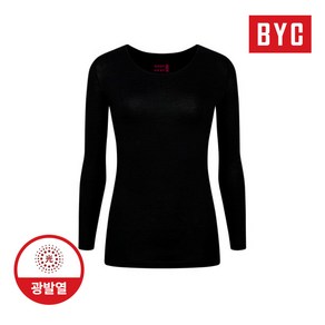 BYC 여성 광발열내의 긴팔T 상의 보디히트 히트텍 겨울내복 단품