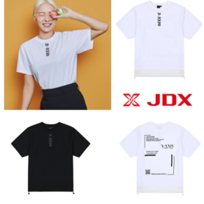 JDX 제이디 엑스 기능성 소재 고감도 스트리트 감성 접목한 영캐주얼 여성골프 반팔 티셔츠