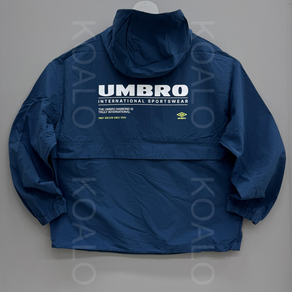 [국내백화점판] UMBRO 엄브로 25신상 클래식 긴팔 후드형 아노락 셋업 (딥블루)