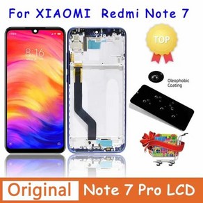 Xiaomi Redmi Note 7/Note 7 Po LCD M1901F7H M1901F7G 디스플레이 스크린 터치 디지타이저 어셈블리 Not, 1개, 없음