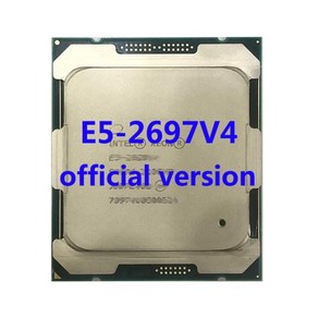 메인보드 E5-2697V4 공식 버전 Intel Xeon CPU 프로세서 2.30ghz 14 코어 45mb TPD145W X99 마더 보드 용 F, 01 CPU