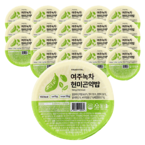 트루바이탈 여주녹차현미곤약밥 즉석밥, 20개, 150g