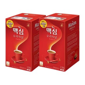 맥심 오리지날 커피믹스 170T, 2개, 170개입, 11.8g