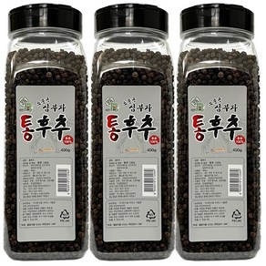 업소용 통후추 100% 대용량 후추, 3개, 400g