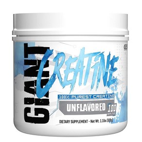 Giant Sports Edge 크레아틴 모노하이드레이트 - 1회 제공량당 순수 미립자 근육 에너지 및 근력 지원 100회 분량 무향, 1개, 500g