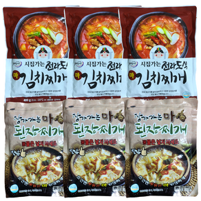 시집가는청국장 전라도식 김치찌개 400gx3개 장가가는 마 된장찌개 380gx3개, 400g, 3개