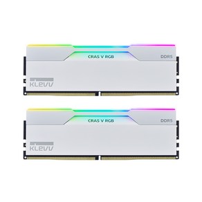 ESSENCORE KLEVV DDR5-6000 CL30 CRAS V RGB 화이트 패키지 서린 (64GB(32Gx2))