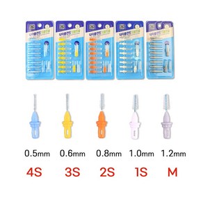 닥터플란트 음파전동칫솔 리필용 치간칫솔 10p, M 회색 1.2mm, 1개, 10개입