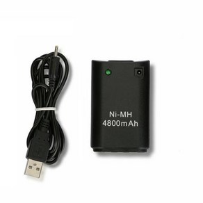 Xbox 360 무선 컨트롤러용 충전식 배터리 팩 USB 충전기 케이블 Xbox 360 4800mAh, 01 1pcs, 02 1pcs