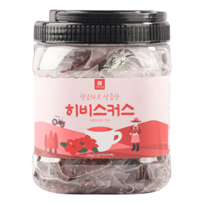 [미세플라스틱 없는 생분해필터] 미담식품 히비스커스 차 삼각티백, 1개, 100개입, 1.2g