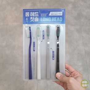 노브랜드 롱헤드 칫솔, 3개, 4개