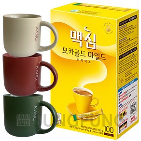 맥심모카골드 커피믹스 100T + 데일리머그, 12g, 1개