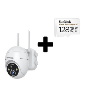 글로벌아이넷 로보뷰S3 홈 IP 카메라 CCTV 배터리 무선 300만화소 S3128, 로보뷰S3+128GB SD카드, 1개