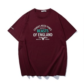 쥬엔리치 XL-12XL 남자 빅사이즈 반팔티 순면 4색 티셔츠 ENGLAND 루즈핏 캐쥬얼 남성 여름 티