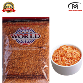 WORLD RED SPLIT LENTILS 800G 1개(렌즈콩100%)