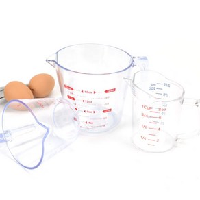 폴리카보네이트 계량컵 250ml~4000ml까지 다양한 크기의 베이킹 계량용기 제빵 요리 플라스틱 투명 계량컵, 계량컵 DS-PC1000M (1L), 1000ml