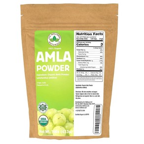 오가닉 암라가루 amla 암라 파우더 대용량 453g Oganic Amla Powde 16oz, 1개