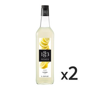 1883 레몬 시럽 1000ml 2개, 1L