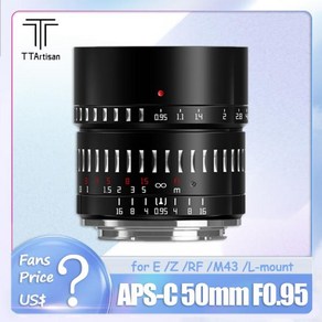 호환가능 TTAtisan APS-C 대형 조리개 인물 사진 프라임 렌즈 캐논 R5 니콘 Z5 시그마 FP 올림푸스 EPL2, 06 Sony E-마운트 (APS-C)