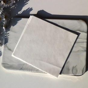 무지 미니 유산지 (16.5x18cm) 펄프 도시락 디저트 배달 샌드위치 케이크 제과제빵 식품포장지 왁스페이퍼, 1세트, 500개입