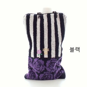 안나수이 파우치 타올 13x 21cm 퍼플 블랙 레드