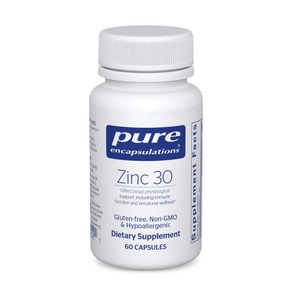 Pue Encapsulations Zinc 퓨어인캡슐레이션 아연 30mg 60정, 1개