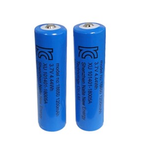 1+1 에코럭키 18650 배터리 1200mAh 안전인증 보호회로