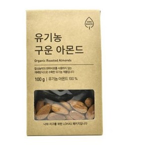 풀무원 [소문난] 유기농 구운 아몬드 (100g) 달달구리 학생 캠핑간식 모에모에큥, 100g, 1개