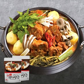 국내산 등뼈100% 무청시래기 가득 김가네 감자탕 3KG(5-6인분) 동아식품