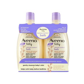 Aveeno 아비노 베이비 카밍 컴포트 바디워시 라벤다 바닐라 532ml 2팩, 2개