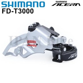 자전거용 변속장치 변속기 기어 레버 Shimano Acea M3000 자전거 앞 3X9s FDM3000 FDT3000 탑 스윙 듀얼 풀 FD 밴드 마운트 349mm, FD-T3000 34.9mm, 1개