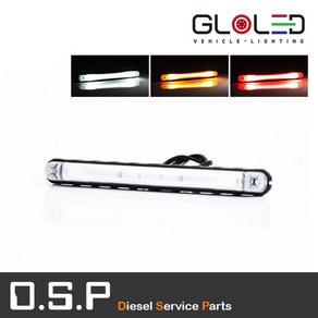 LED 면발광 사이드램프 12V/24V [카라반/캠핑카/화물차/추레라/샷시/측면등/옆면등/차폭등] [FT-092], 황색(12V/24V 겸용), 1개