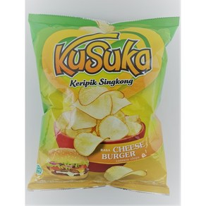 킹푸드 쿠수카 끄리삑 싱콩 치즈버거맛180g 1개 Kusuka Kibik Singkong Cheesebuge 180g 1ea, 180g