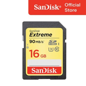 샌디스크 익스트림 SDXC 메모리카드, 16GB, 1개