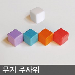 무지 주사위 / 블랭크 다이스 (Blank Dice) 18mm - 나만의 커스텀 주사위를 만들어보세요, 빨강