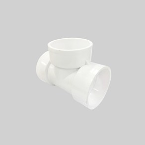 PVC T자 VG1 VG2 파이프 100mm 125mm 150mm 수도용 하수도 플라스틱 배관 부속 이음관, 1개