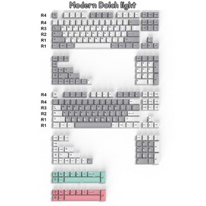 [신금형] NEW GMK Style 키캡 ABS 체리 이중사출 (11가지), 6. 모던돌치라이트 (M.D Light)