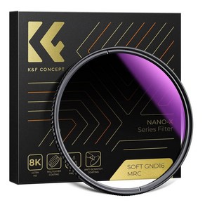 KnF 77mm NANO-X GND16 (1.2) _ 그라데이션 원형필터 - AGC 8K Glass Soft Gadient ND Filte, 1개