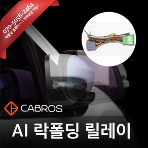 카브로스 AI 지능형 락폴딩 릴레이 그랜드 스타렉스 (TQ) 전차종 배선연결 DIY 잭바이잭타입 도원텍, 1세트, 잭바이잭 AI-A타입