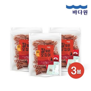 바다원 칼맞은 오징어 (15~21미) 250g x 3봉 와사비마요 요즘핫한소스 추가구성, 3개