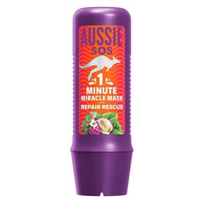 호주 오지 Aussie Miacle Repai Mask SOS 1 미닛 미라클 리페어 레스큐 마스크, 1개, 250ml