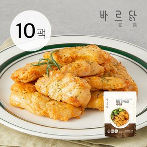 바르닭 한입 닭가슴살 바비큐, 100g, 10개