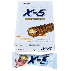 삼진 x-5 엑스파이브 초코바 36g, 10개