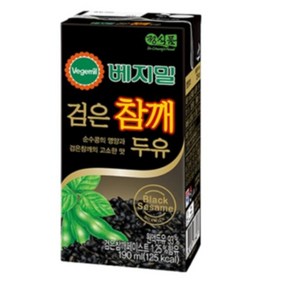 베지밀 검은참깨 두유, 190ml, 32개