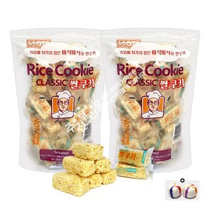 클래식 쌀쿠키(300g) x 2봉+자색옥춘 사탕 20g 세트 번들7호, 300g, 2개