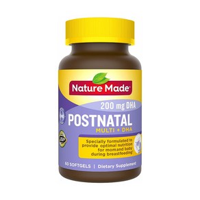 Natue Made Postnatal MULTI DHA 네이처 메이드 포스트나탈 멀티 DHA 60정, 1개