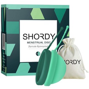 SHORDY Reusable Menstrual Disc Set of 2 (Small & Large) 100% Medical-Grade Silicone Flexible & Lea