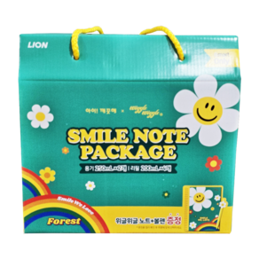 아이깨끗해 위글위글 스마일노트 패키지 SMILE NOTE PACKAGE WIGGLE WIGGLE, 녹색, 1개, 1.3L